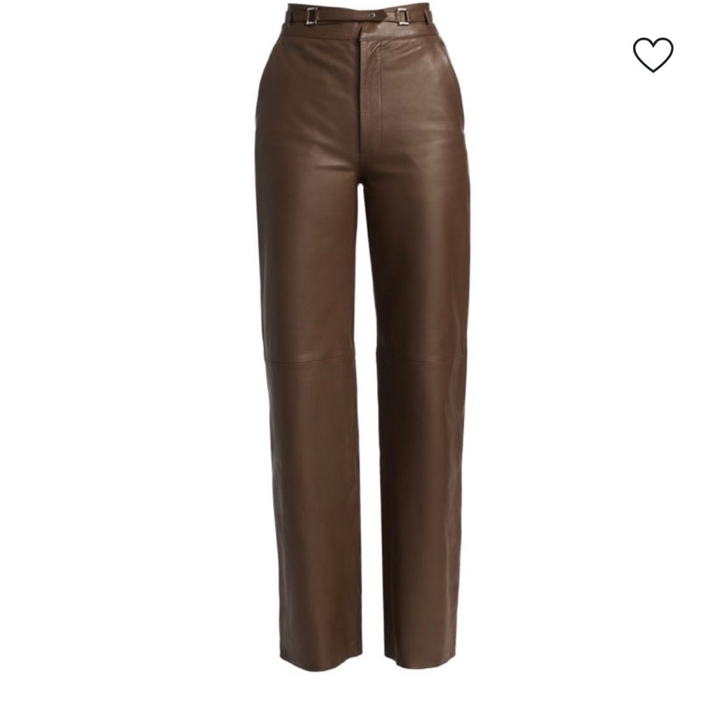 Remain Birger Christensen leather Bocca pants, lamb leather